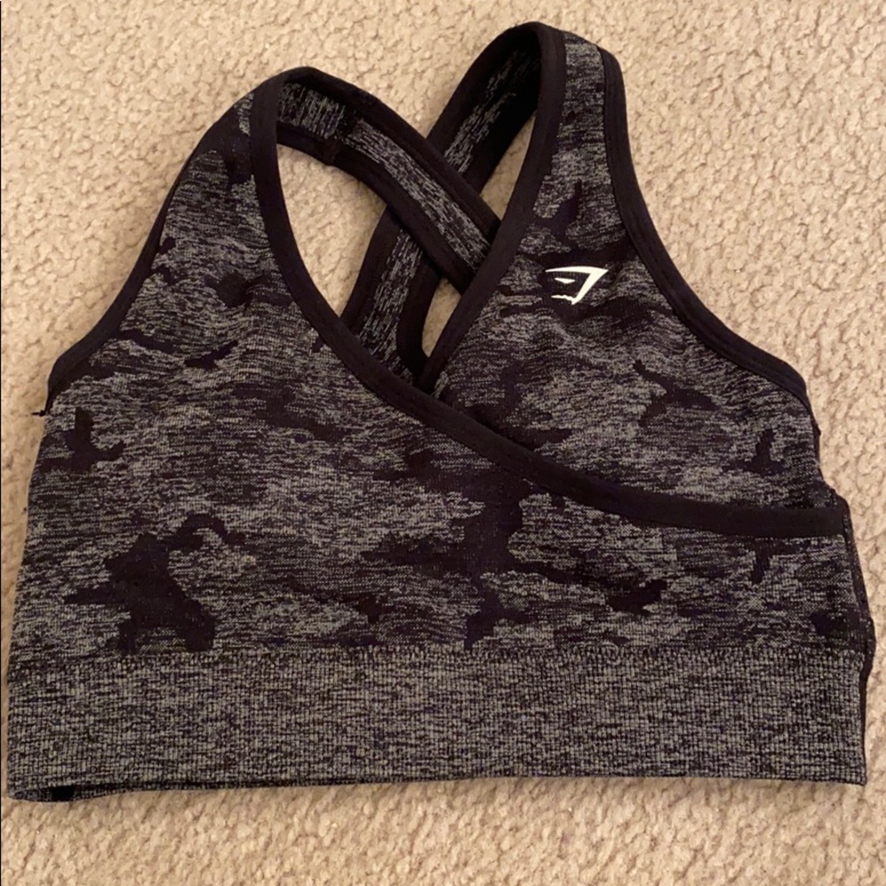 Gymshark camo sports bra